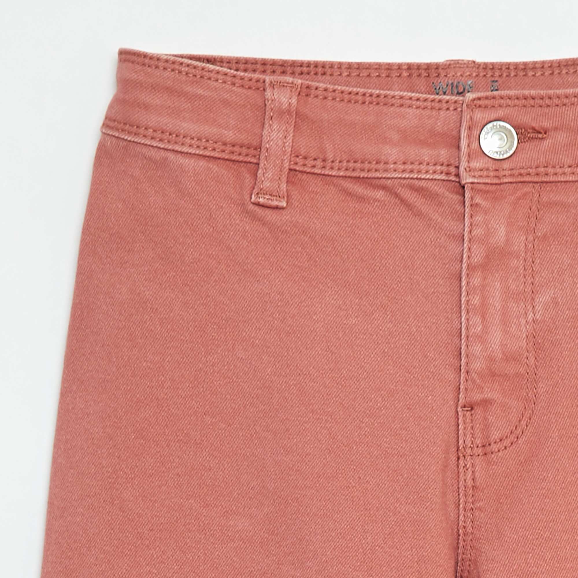 Wide-leg denim trousers PINK - Image 3