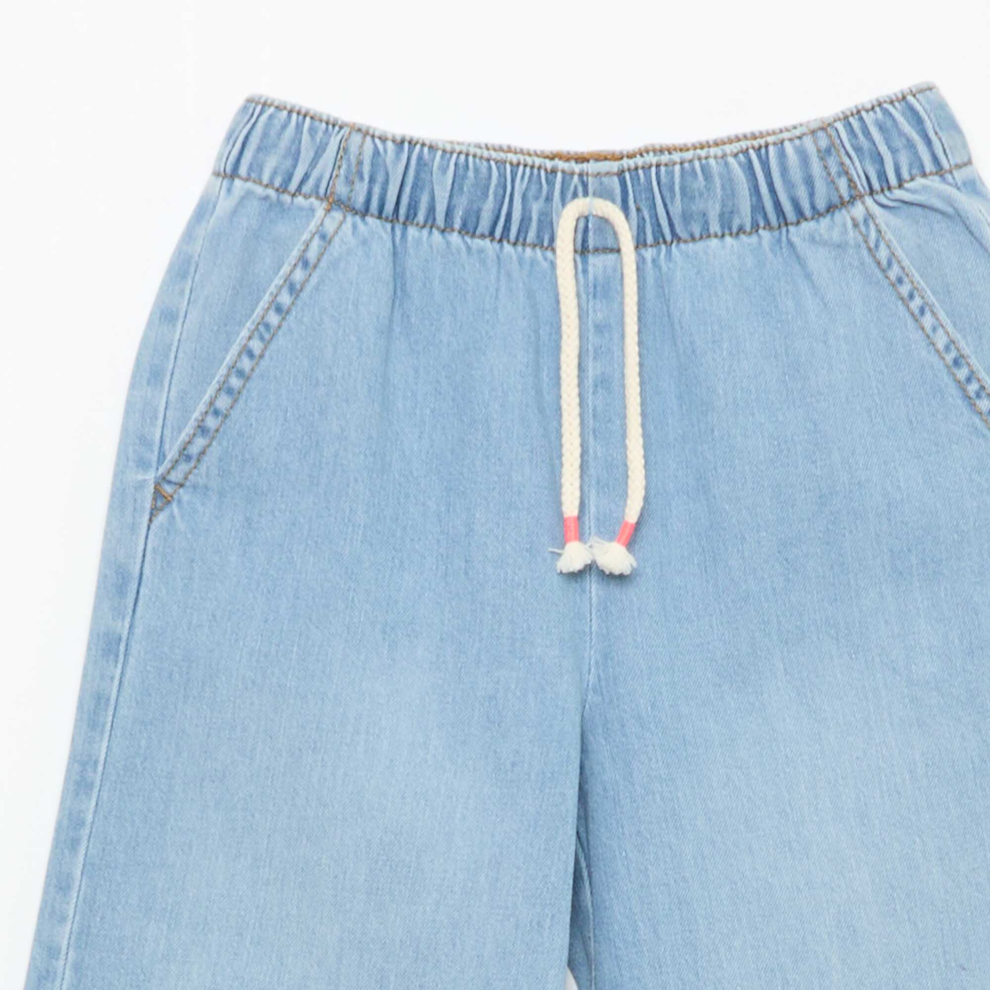 Wide-leg jogger pants BLUE - Image 3