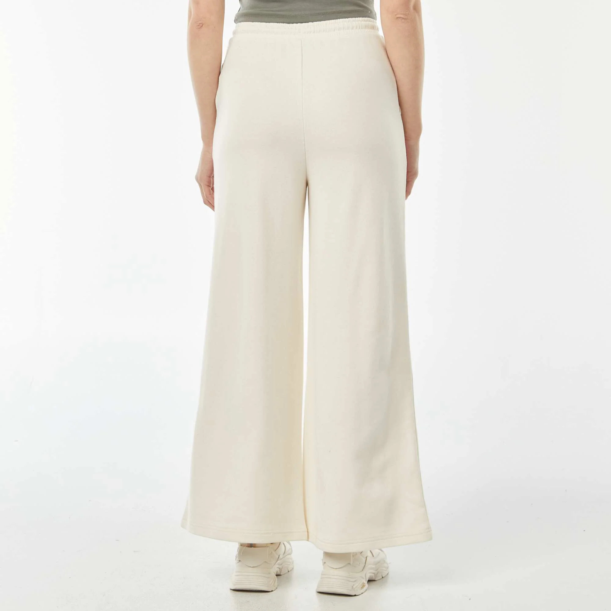 Wide-leg joggers BEIGE - Image 3