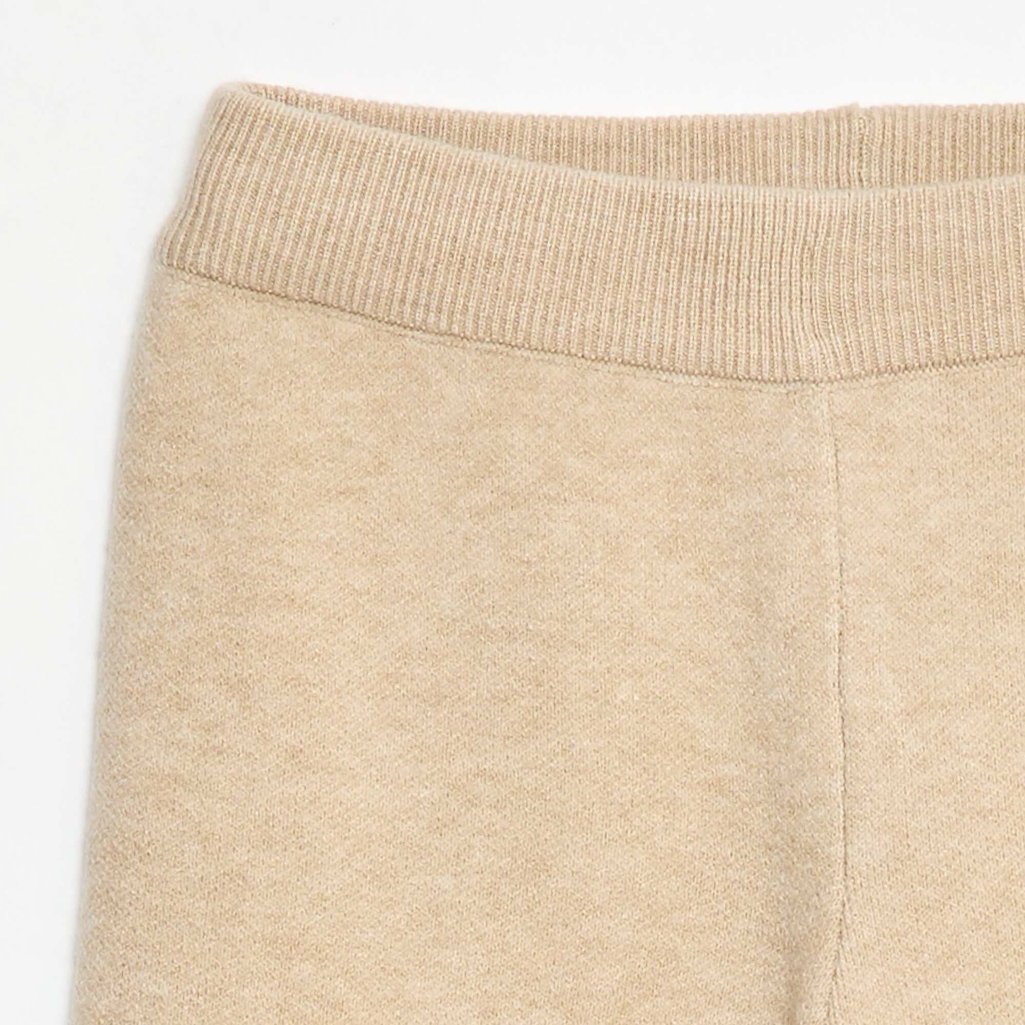 Wide Leg Knit Pants BEIGE - Image 3