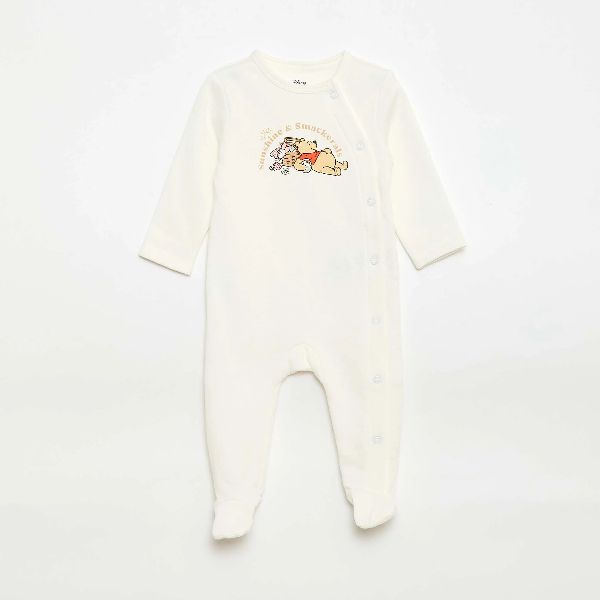 Winnie' Cross-Over Sleepsuit WHITE