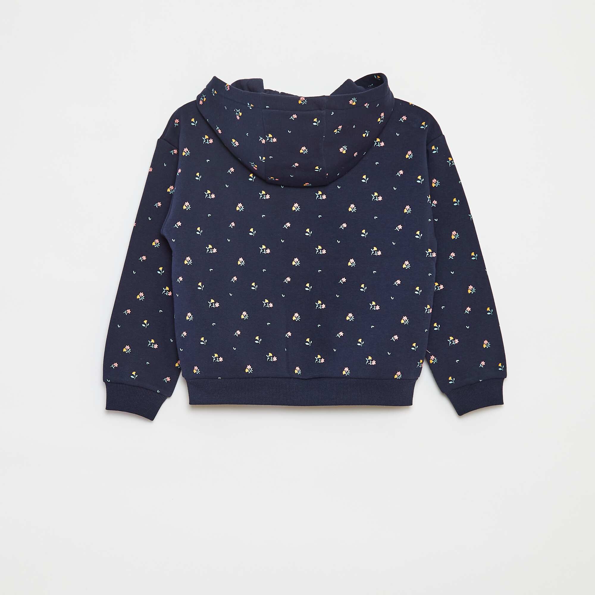 Zip-up hoodie with print BLUE - Image 3