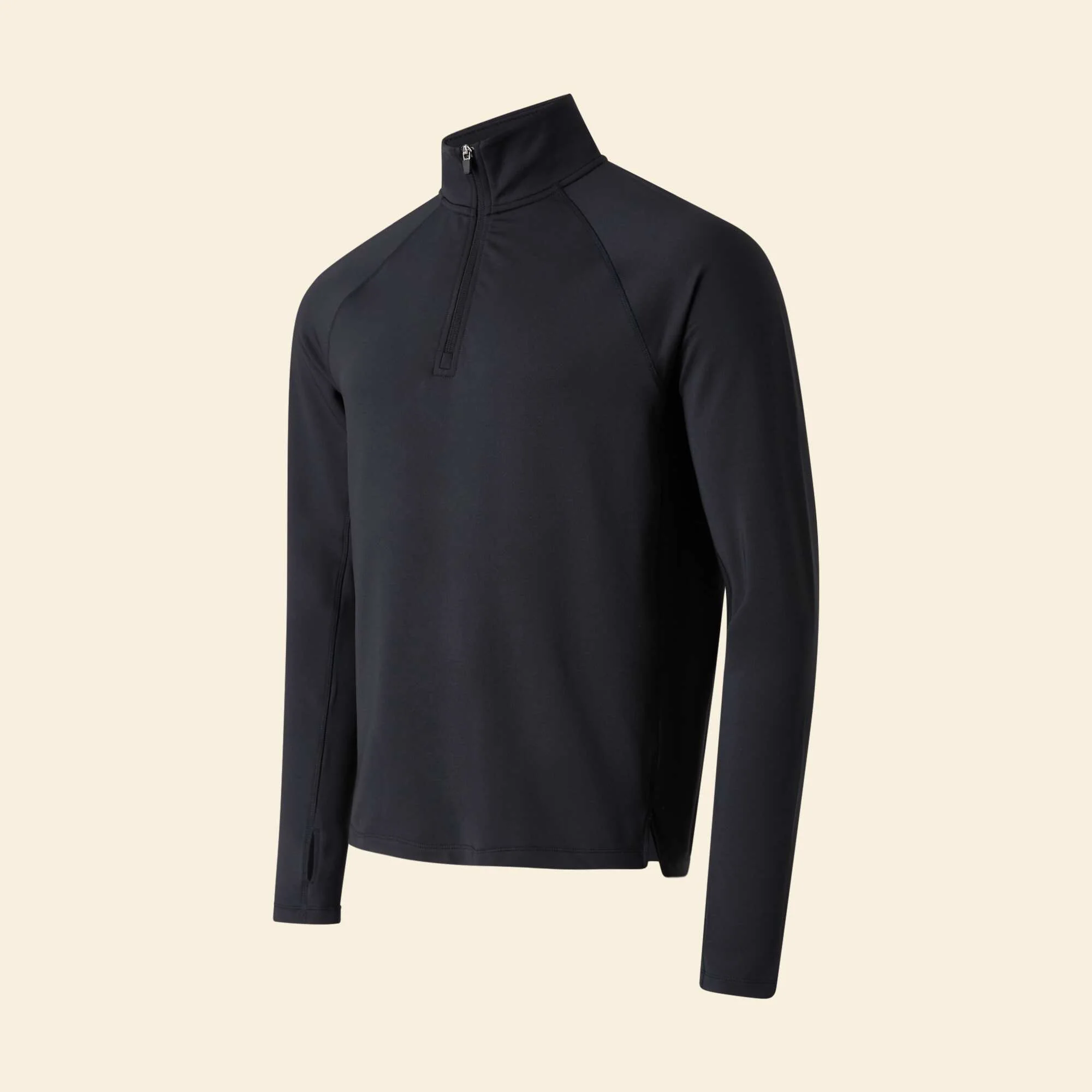 Zip-Up Sports Vest BLACK