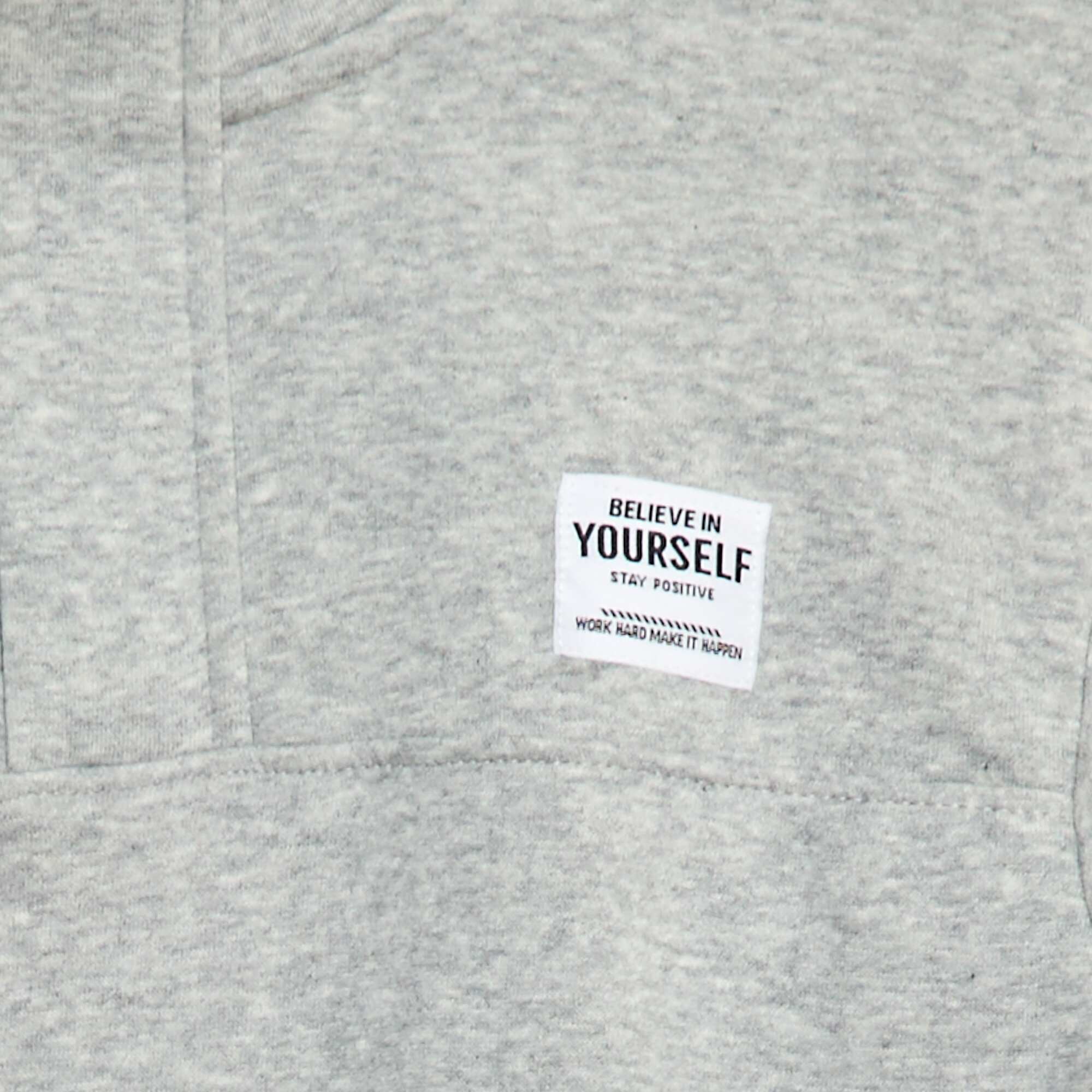 Zip-up sweatshirt in brushed sweatshirt fabric GREY - Image 3