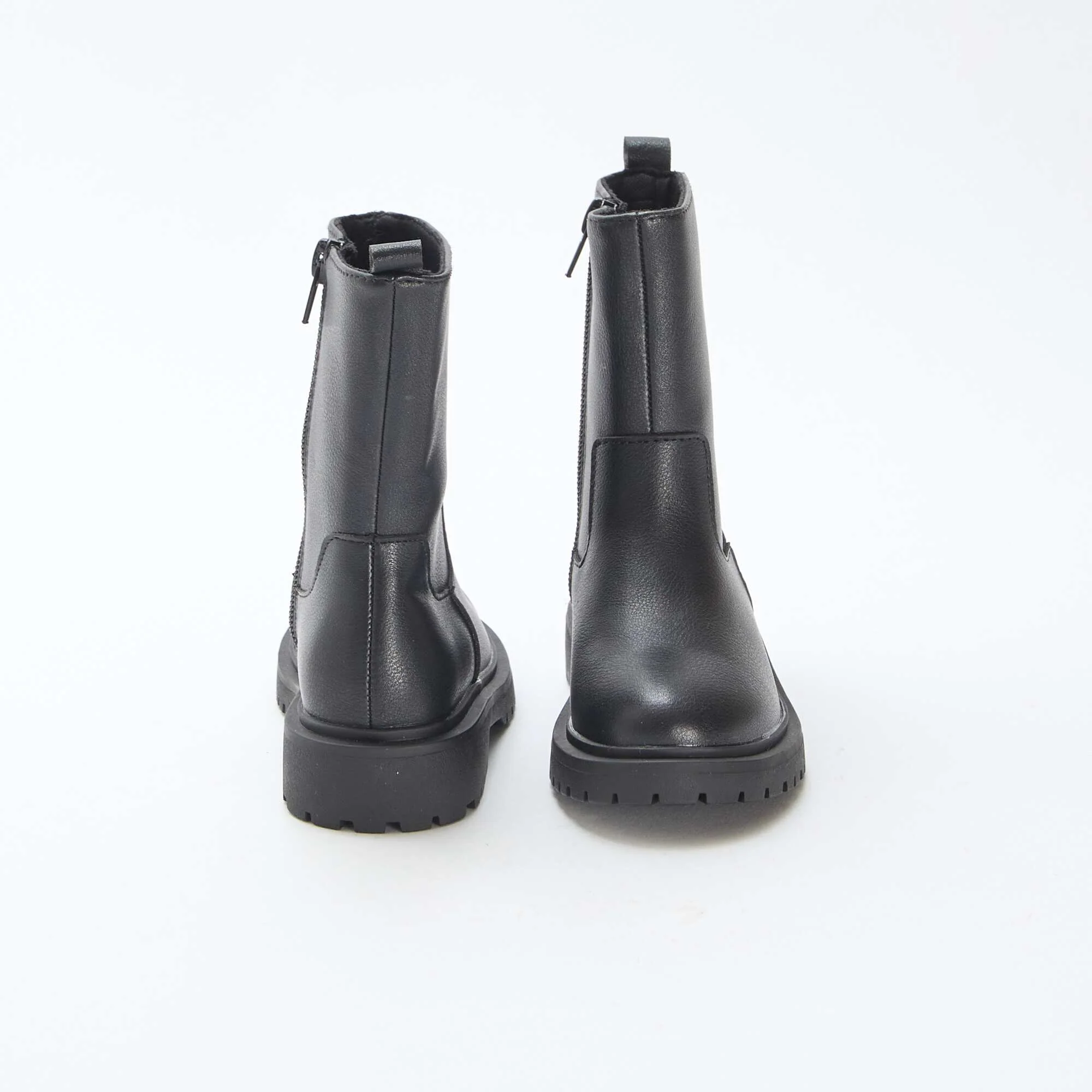 Zipped High Boots BLACK - Image 3