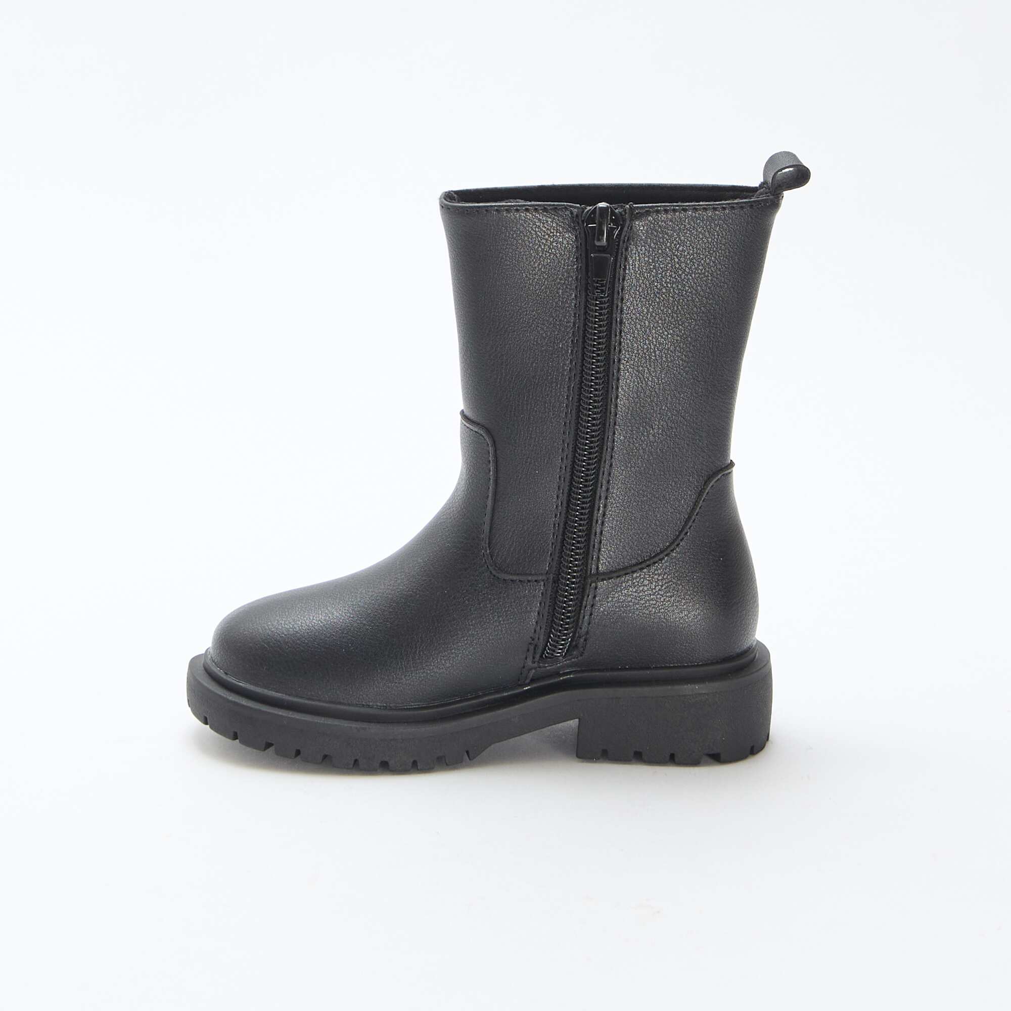 Zipped High Boots BLACK - Image 4